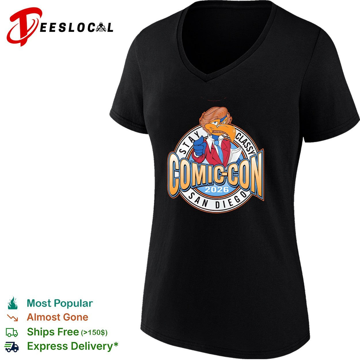 Stay classy Comic Con San Diego 2026 bird shirt