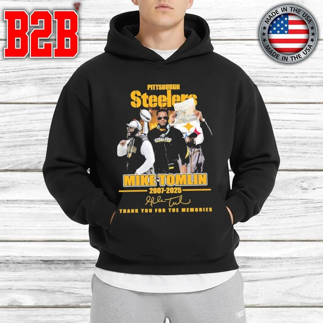 Steelers Mike Tomlin 2007-2025 Thank You For The Memories Shirt