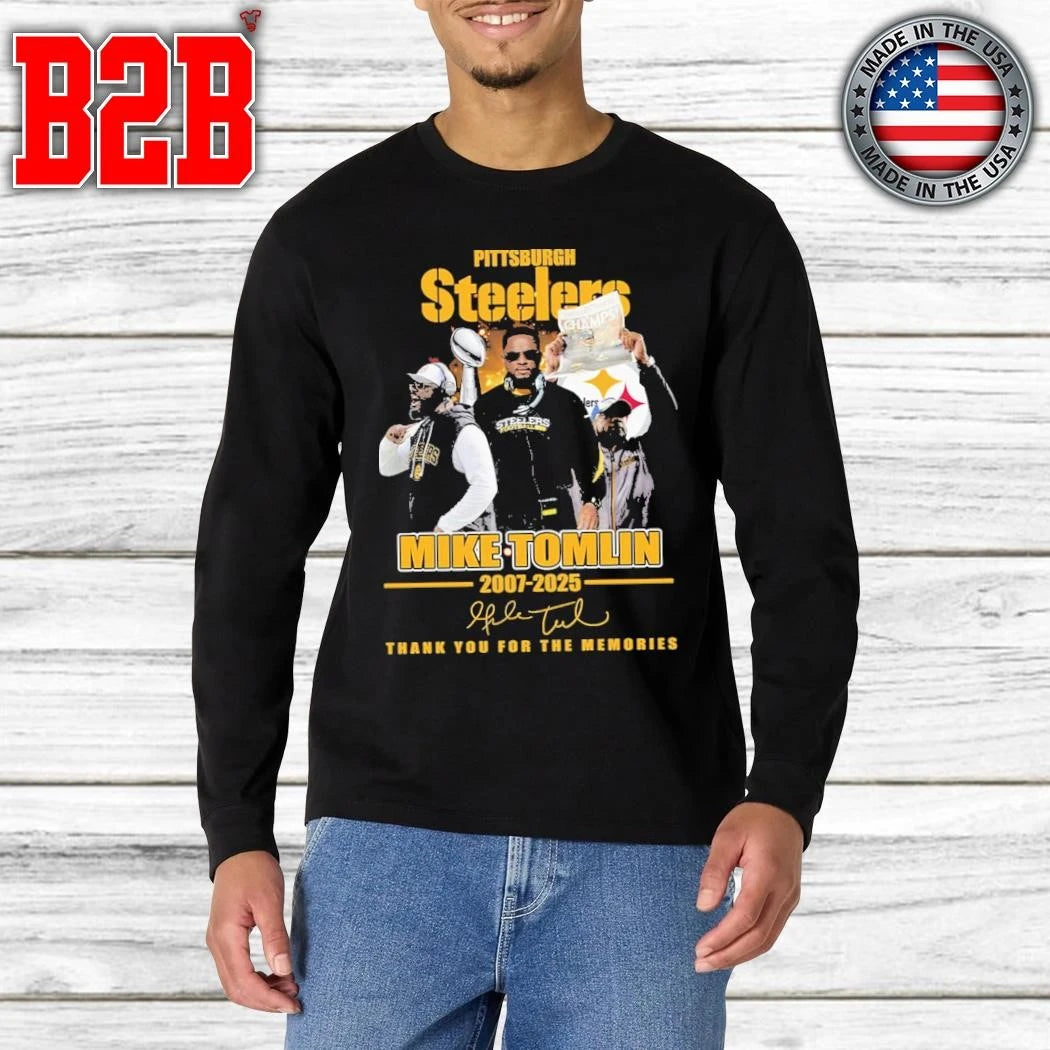 Steelers Mike Tomlin 2007-2025 Thank You For The Memories Shirt