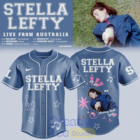 Stella Lefty Live From Australia Tour 2026 Baseball Jersey