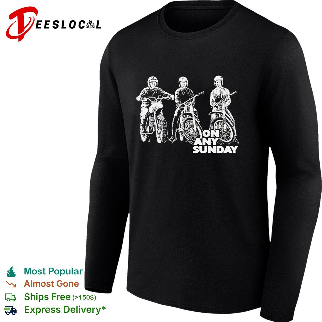 Steve McQueen Malcolm Smith Mert Lawwill On Any Sunday Motorcycle Racing Shirt