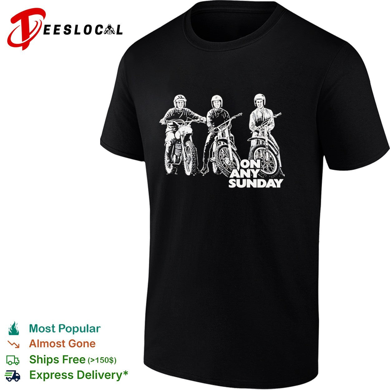 Steve McQueen Malcolm Smith Mert Lawwill On Any Sunday Motorcycle Racing Shirt