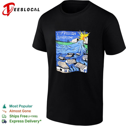 Stop Russian Terrorism Neivanmade Kakhovka Dam Flood War Protest Ukraine shirt