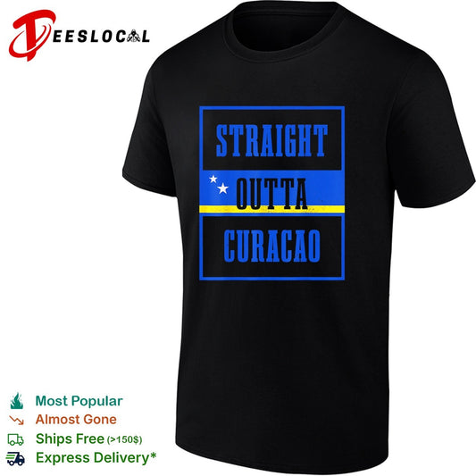 Straight Outta Curacao flag shirt