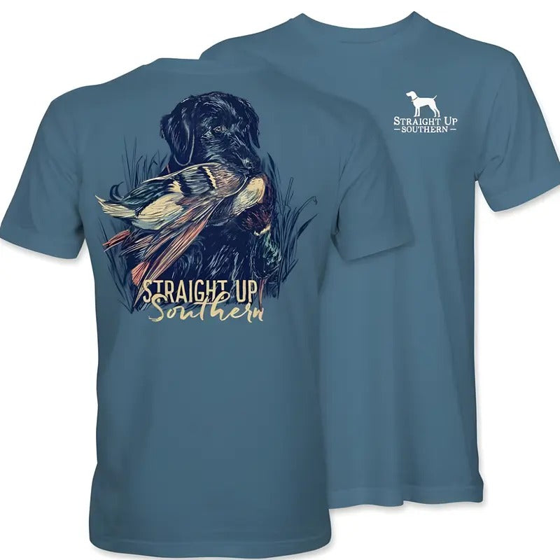 Straight Up Southern Tshirt, Full Color, Menswear Top, Womenswear Top