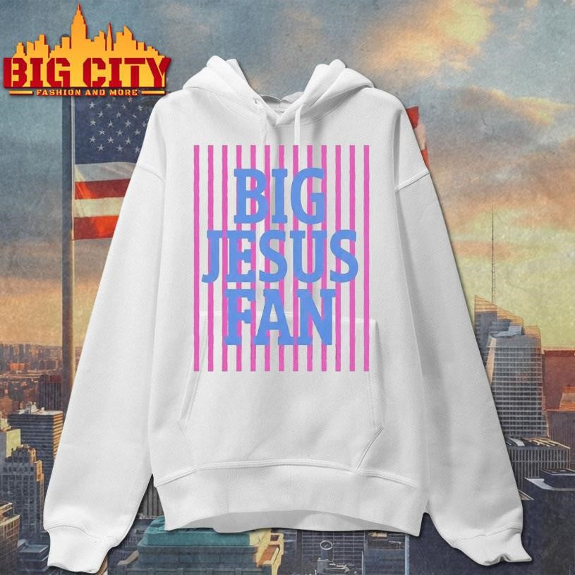 Striped Big Jesus Preppy Christian Shirt