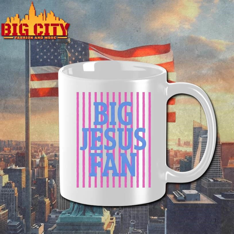 Striped Big Jesus Preppy Christian Shirt