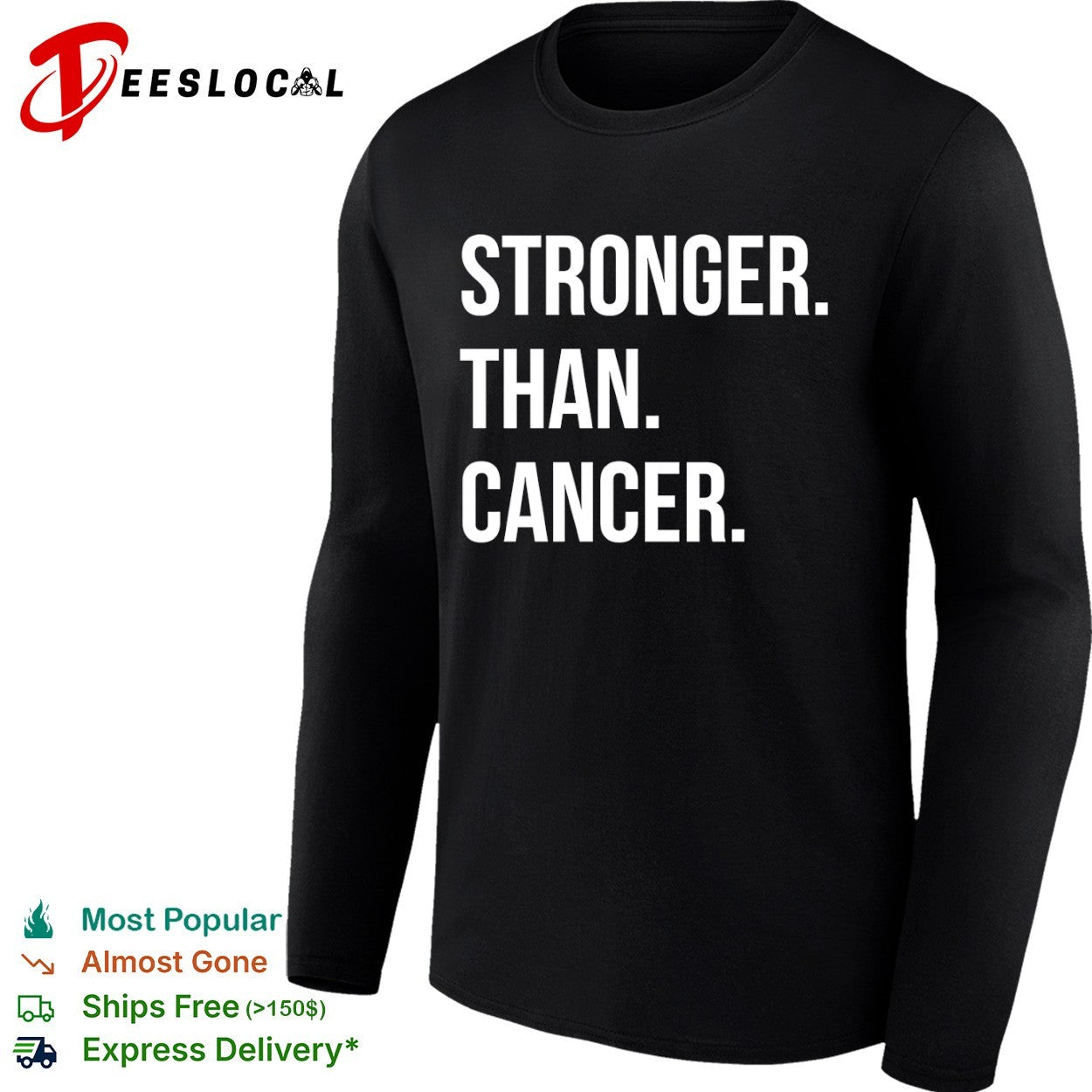 Stronger than cancer inspirational awareness shirt