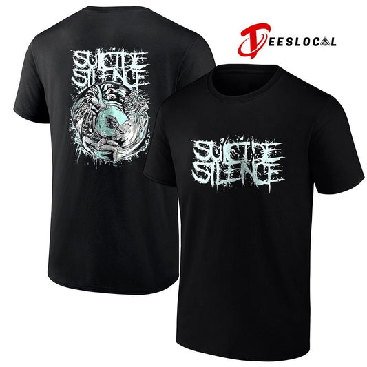 Suicide Silence hands of a killer glow in the dark graphic shirt