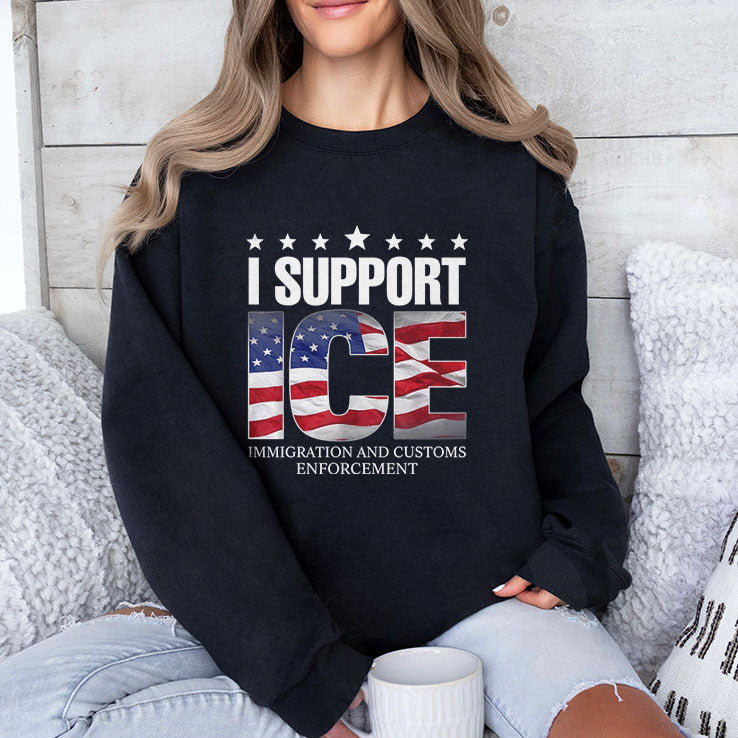 I Support ICE Immigration And Customs Enforcement T Shirt