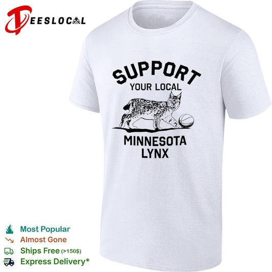 Support Your Local Minnesota Lynx Basketball Animal Mascot shirt
