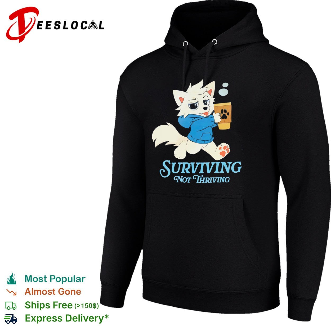 Surviving not Thriving furry shirt