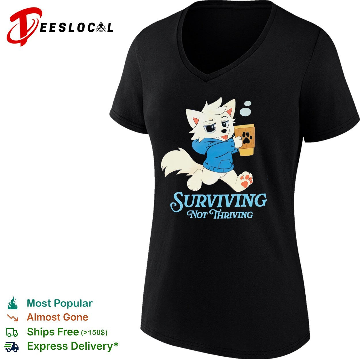 Surviving not Thriving furry shirt