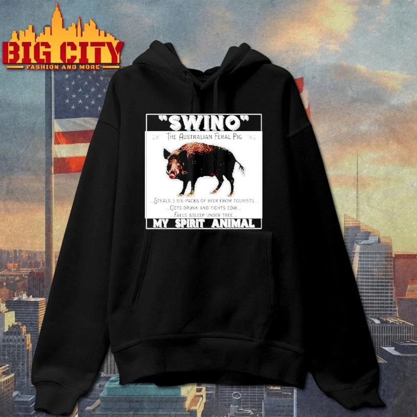 Swino The Australian Feral Pig My Spirit Animal Graphic Shirt