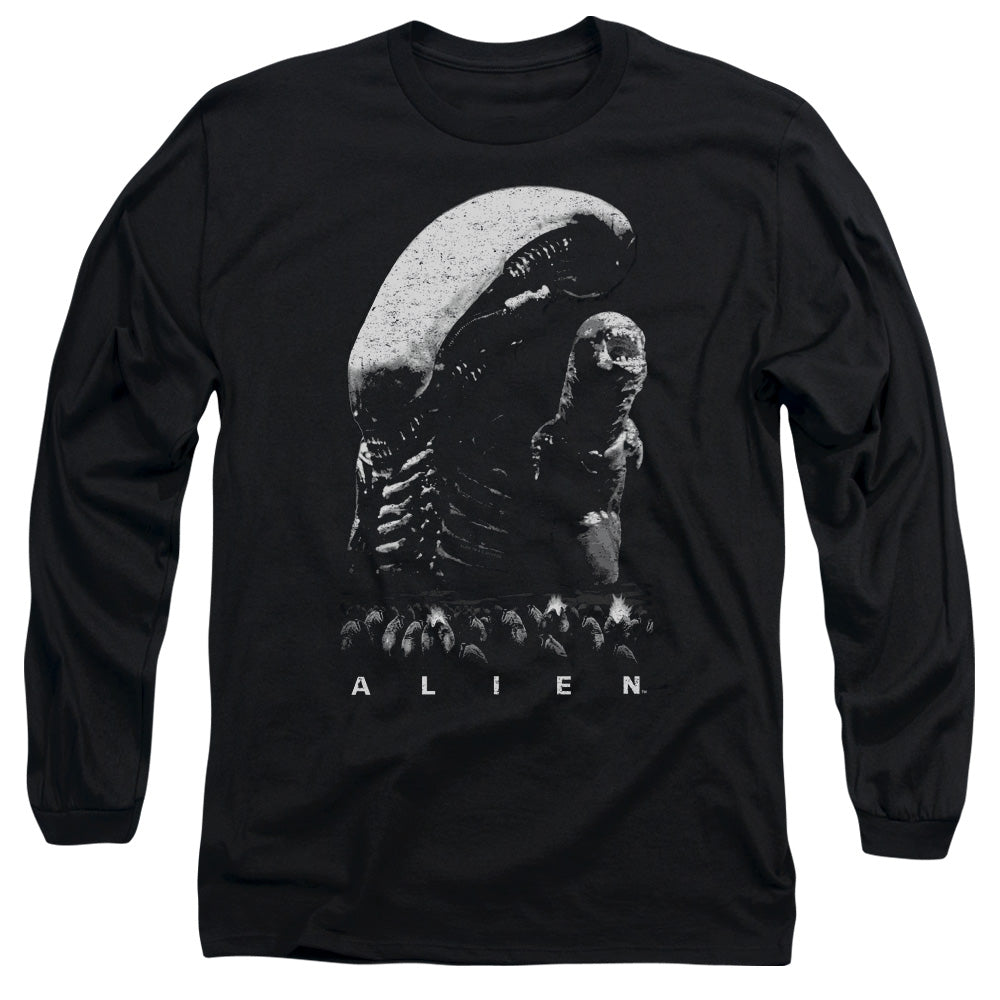 Alien Evolution Mens Long Sleeve Shirt Black