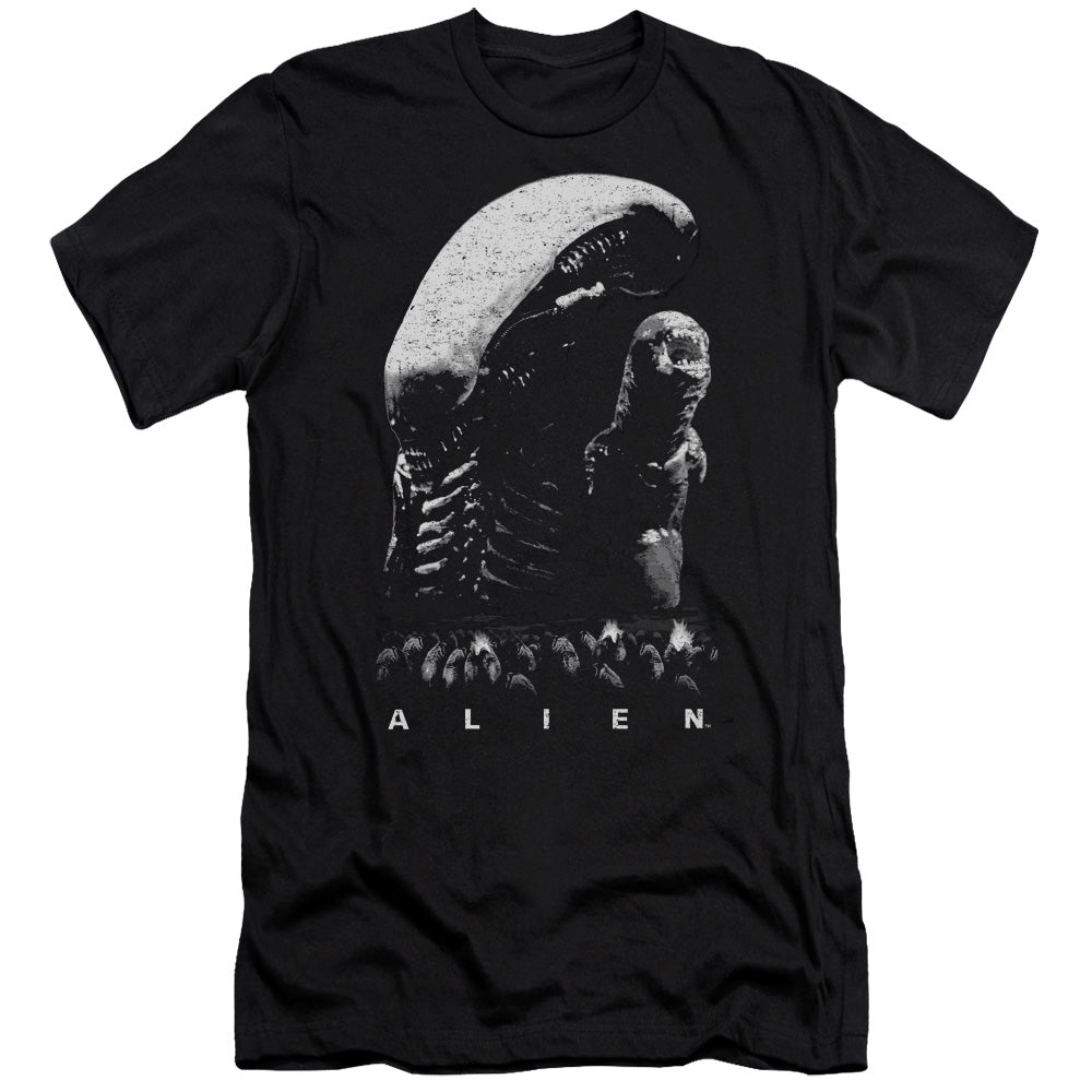 Alien Evolution Slim Fit Mens T Shirt Black