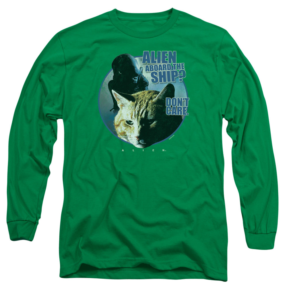 Alien Jonesy Mens Long Sleeve Shirt Kelly Green