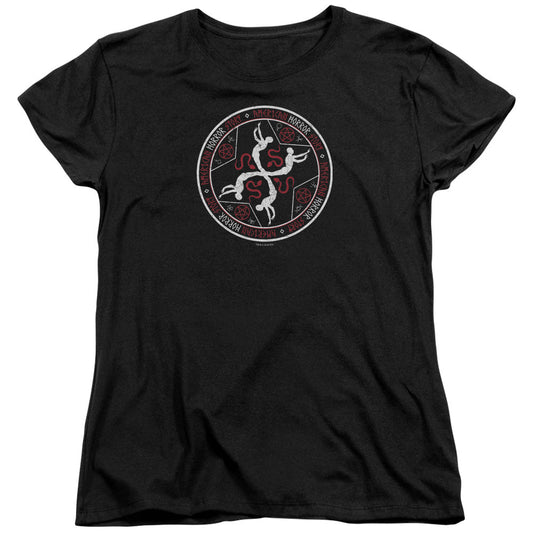 American Horror Story Coven Serpent Sigil Womens T Shirt Black