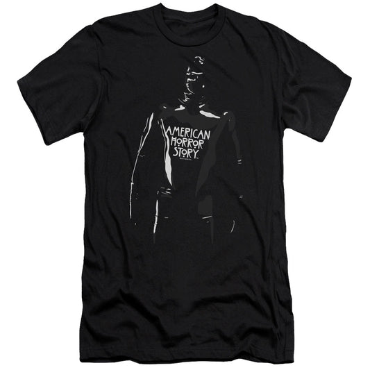 American Horror Story Rubber Man Premium Bella Canvas Slim Fit Mens T Shirt Black