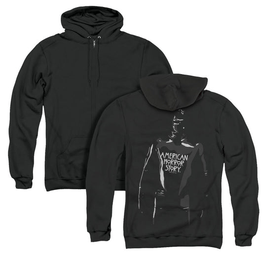 American Horror Story Rubber Man Back Print Zipper Mens Hoodie Black