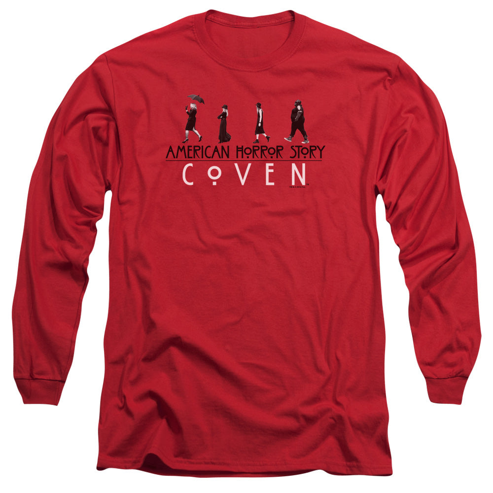 American Horror Story Witch Parade Mens Long Sleeve Shirt Red