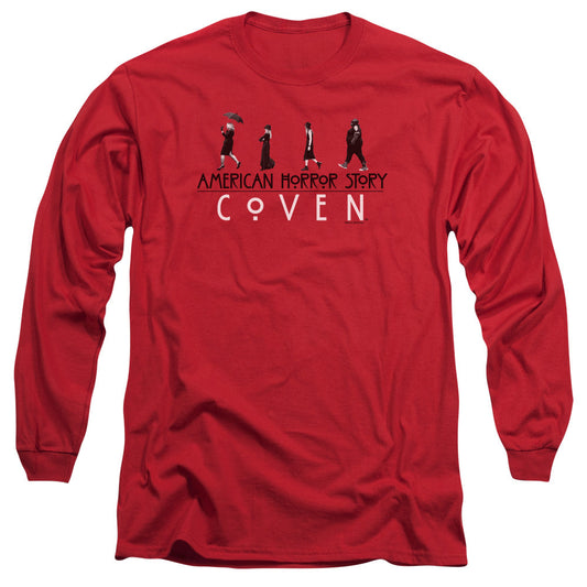 American Horror Story Witch Parade Mens Long Sleeve Shirt Red
