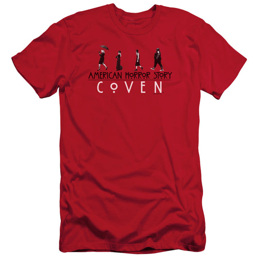 American Horror Story Witch Parade Slim Fit Mens T Shirt Red