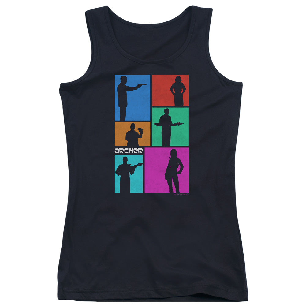 Archer Silhouettes Womens Tank Top Shirt Black - clothing by TeeHivey.com