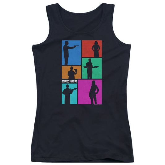 Archer Silhouettes Womens Tank Top Shirt Black - clothing by TeeHivey.com