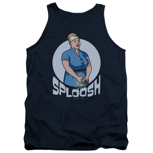 Archer Sploosh Mens Tank Top Shirt Navy Blue - clothing by TeeHivey.com