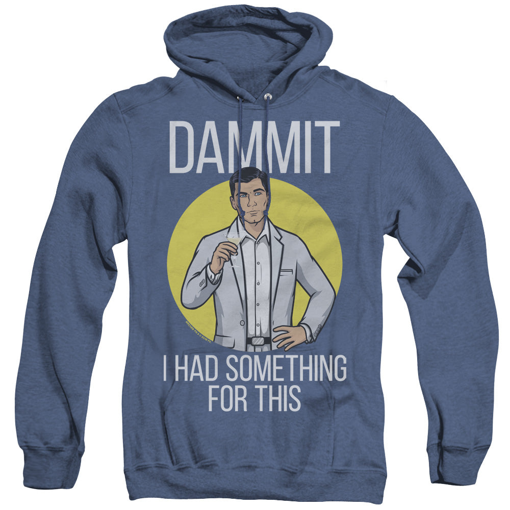 Archer Lost It Heather Mens Hoodie Royal Blue - clothing by TeeHivey.com
