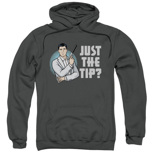 Archer Tip Mens Hoodie Charcoal - clothing by TeeHivey.com