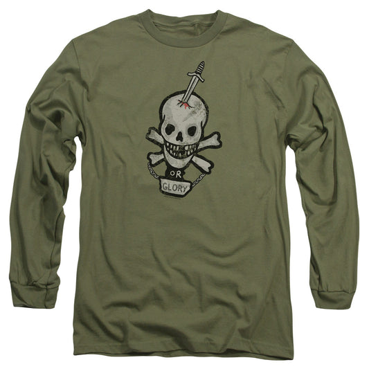 Alien Death Or Glorymens Long Sleeve Shirt Military Green