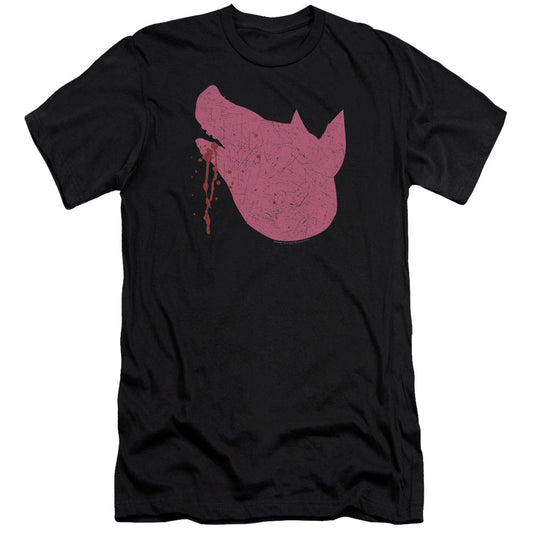 American Horror Story Pig Head Premium Bella Canvas Slim Fit Mens T Shirt Black