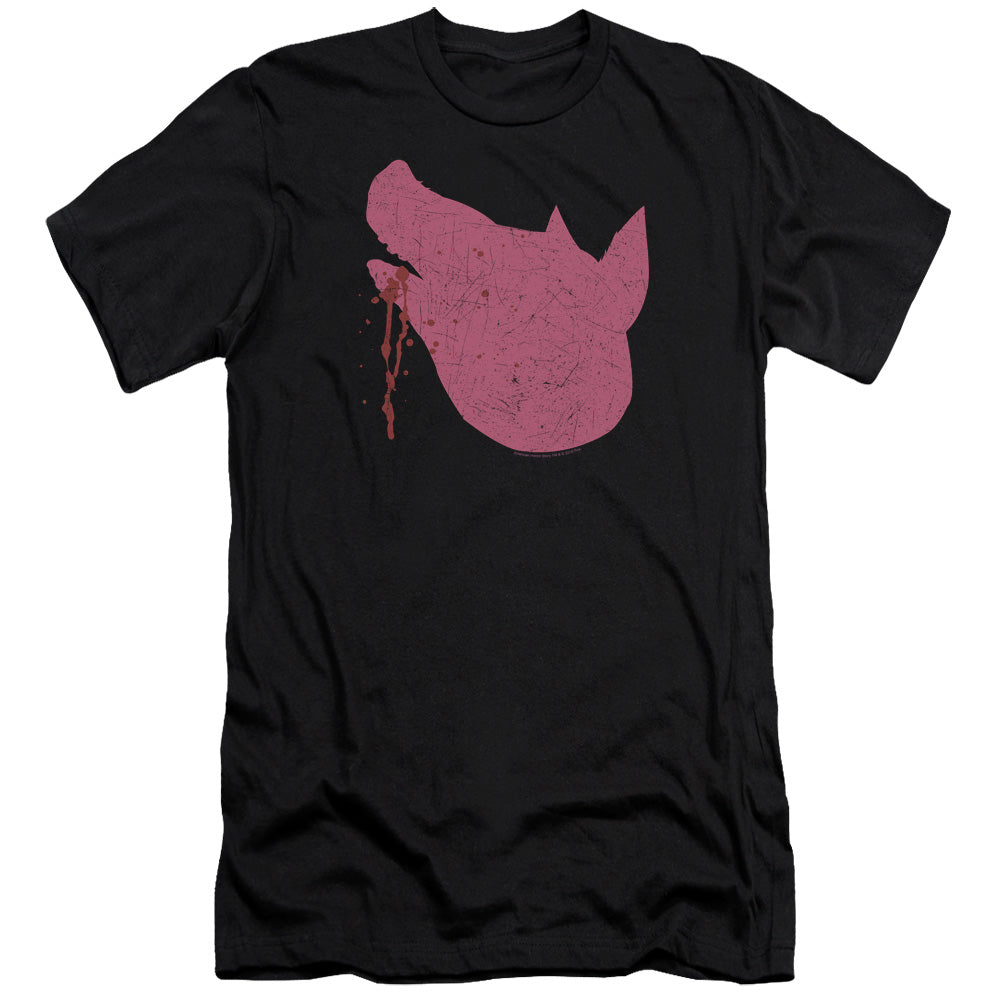 American Horror Story Pig Head Slim Fit Mens T Shirt Black