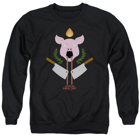 American Horror Story Pig Cleavers Mens Crewneck Sweatshirt Black