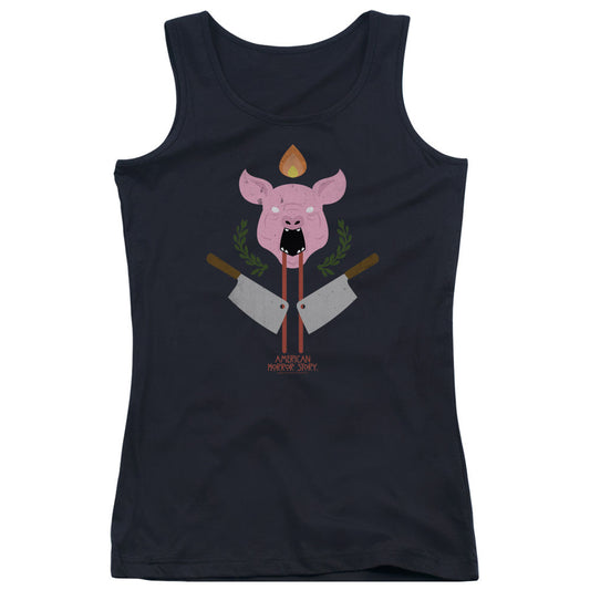 American Horror Story Pig Cleavers Womens Tank Top Shirt Black