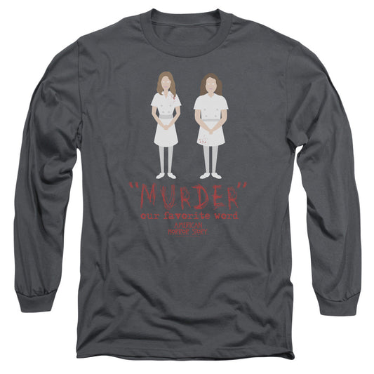 American Horror Story Murdermens Long Sleeve Shirt Charcoal