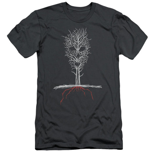 American Horror Story Scary Tree Slim Fit Mens T Shirt Charcoal