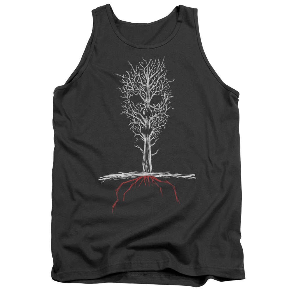 American Horror Story Scary Tree Mens Tank Top Shirt Charcoal