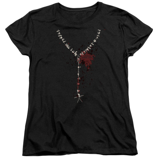 American Horror Story Necklace Womens T Shirt Black