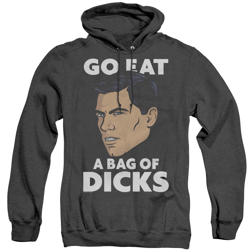 Archer Bag Of Heather Mens Hoodie Black - clothing by TeeHivey.com