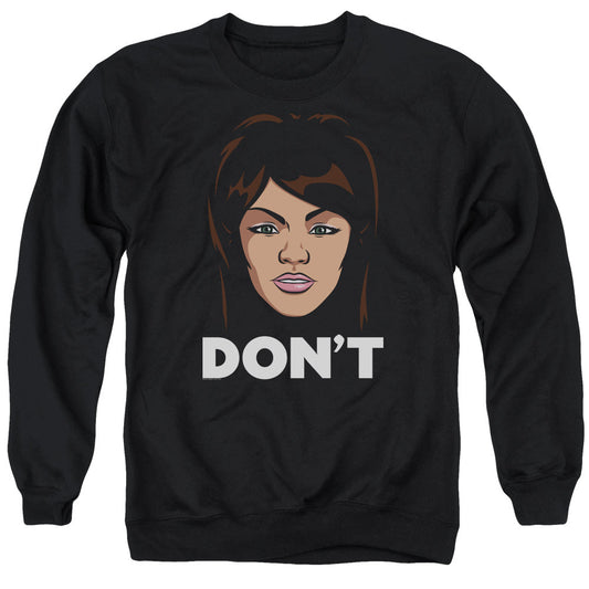 Archer Lana Dont Mens Crewneck Sweatshirt Black - clothing by TeeHivey.com