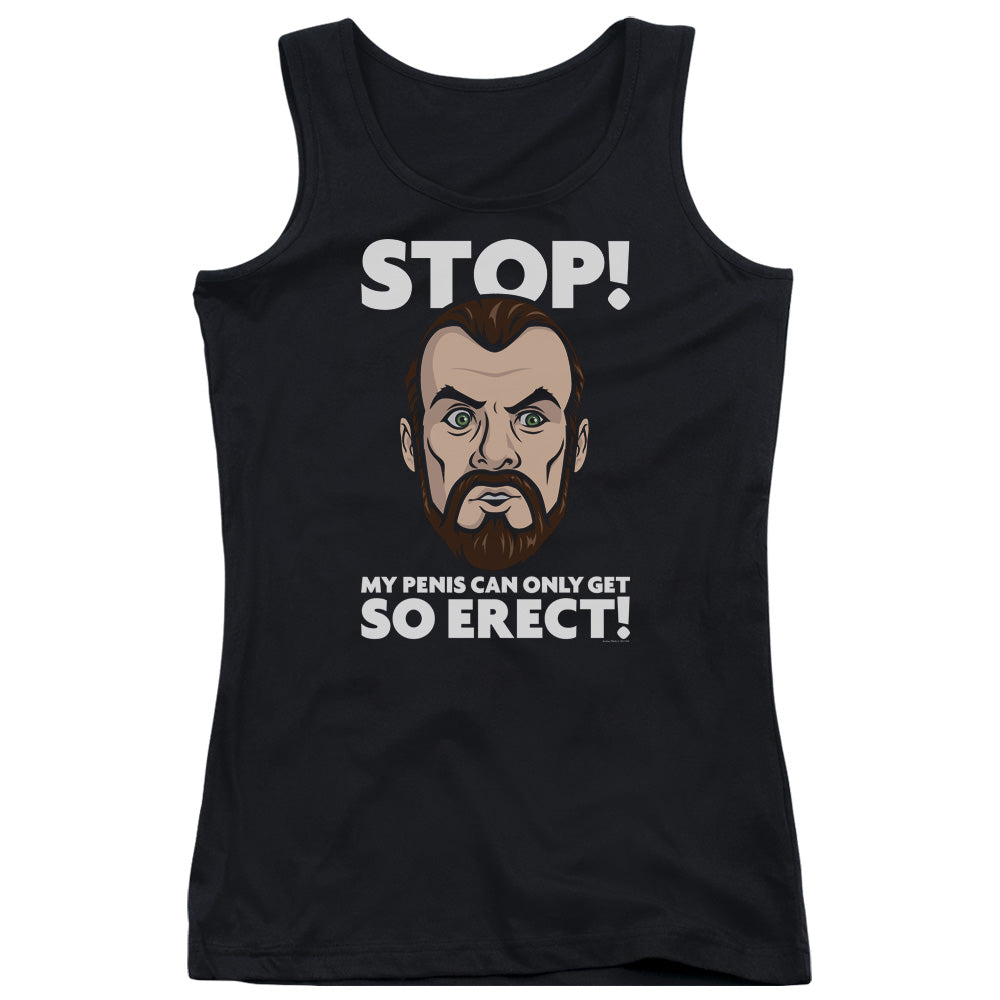 Archer Krieger Stop Womens Tank Top Shirt Black - clothing by TeeHivey.com