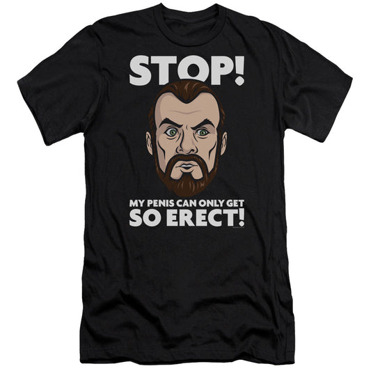 Archer Krieger Stop Premium Bella Canvas Slim Fit Mens T Shirt Black - clothing by TeeHivey.com