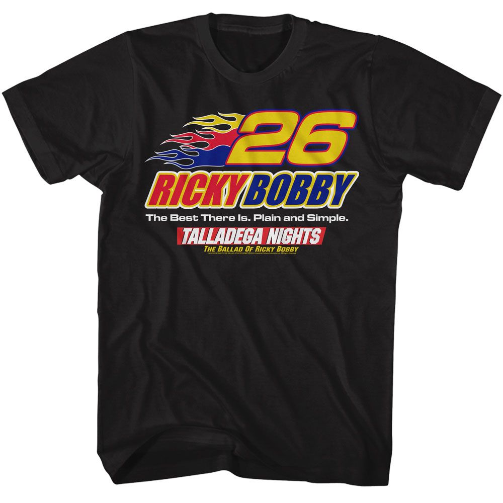Talladega Nights - 26 Best There Is - Black Short Sleeve Adult T-Shirt - clothing by TeeHivey.com (Image 1)