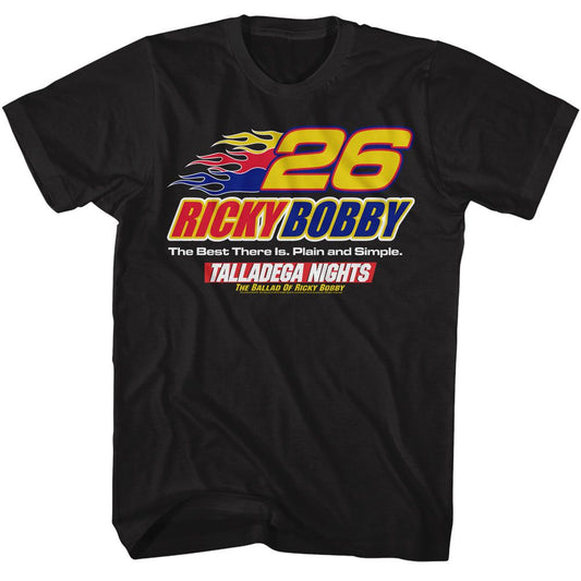 Talladega Nights - 26 Best There Is - Black Short Sleeve Adult T-Shirt - clothing by TeeHivey.com (Image 1)