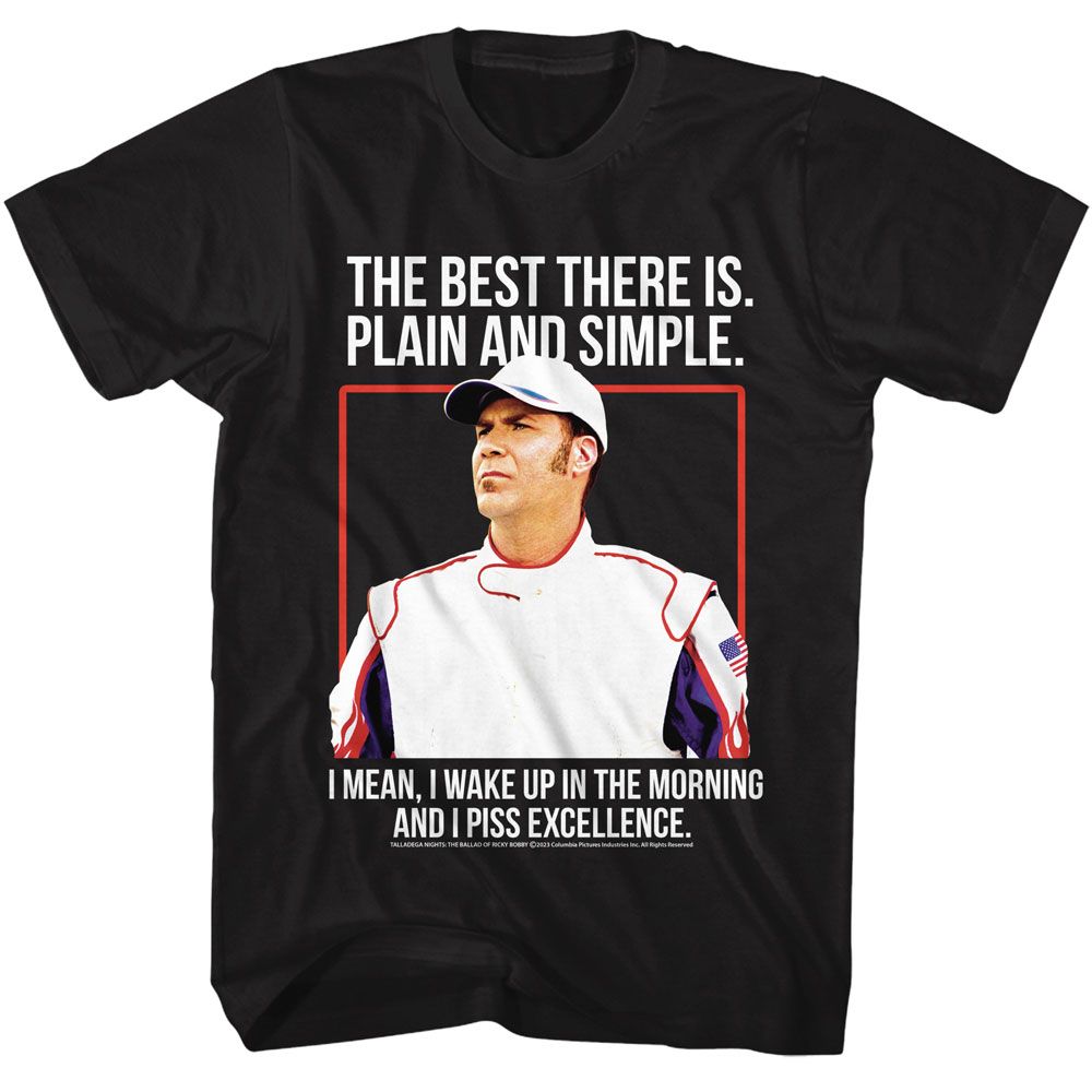 Talladega Nights - The Best There Is - Black Short Sleeve Adult T-Shirt