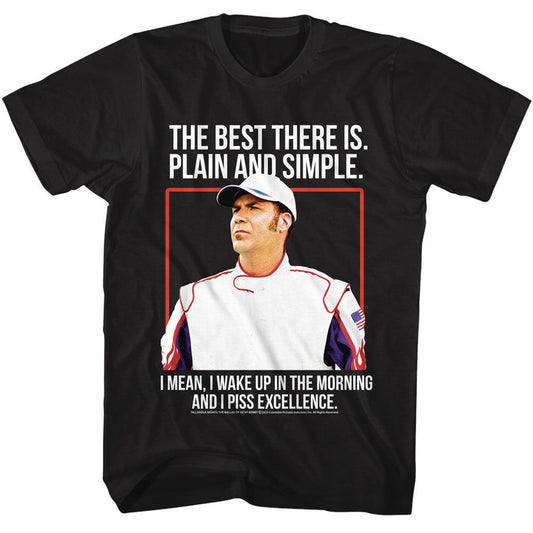 Talladega Nights - The Best There Is - Black Short Sleeve Adult T-Shirt
