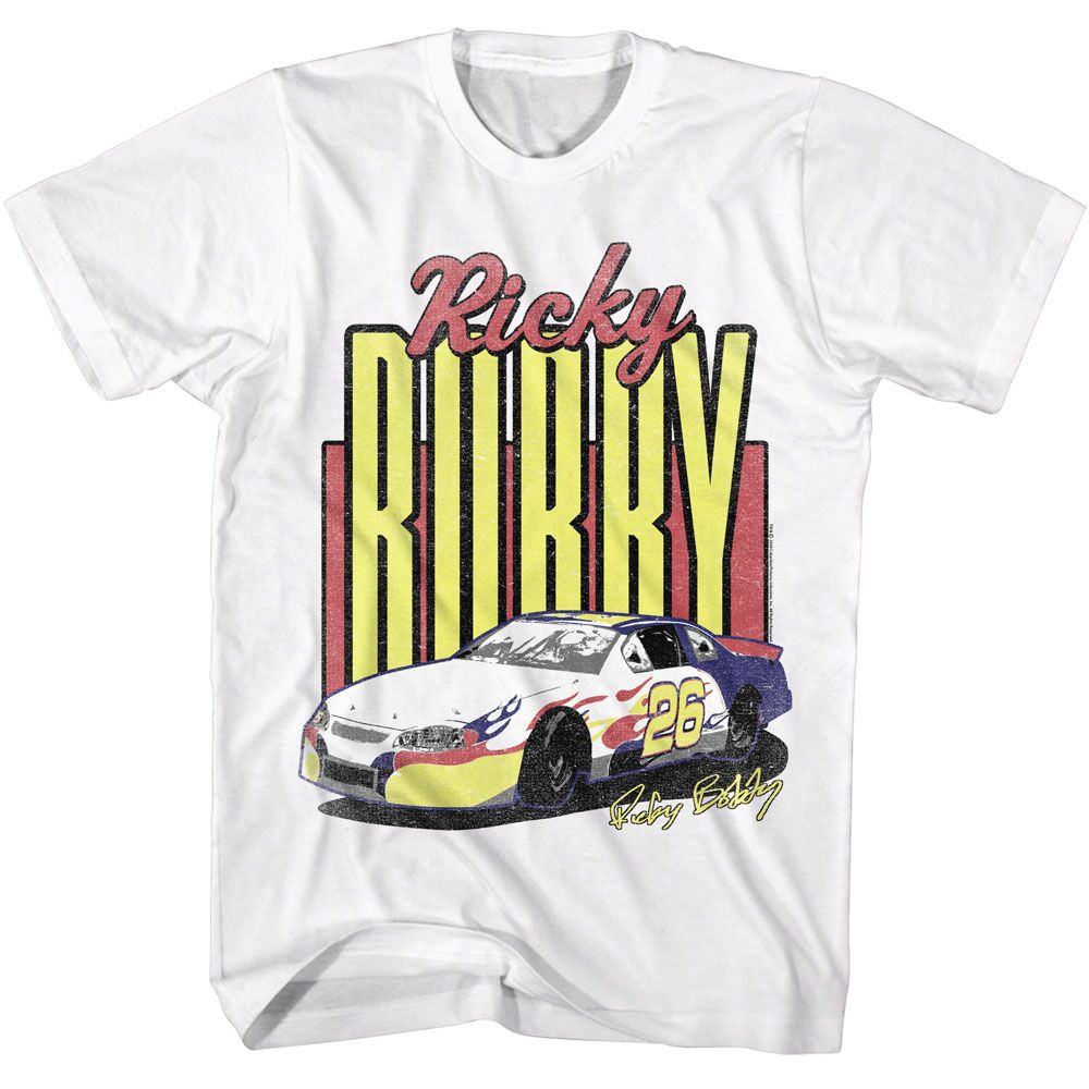 Talladega Nights - Tall Bobby - American Classics - Solid White Adult Short Sleeve T-Shirt